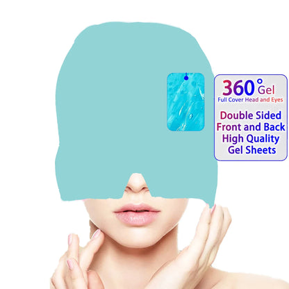 Migraine Relief Hat headache Gel Hot Cold Sleeping Eye Mask Therapy