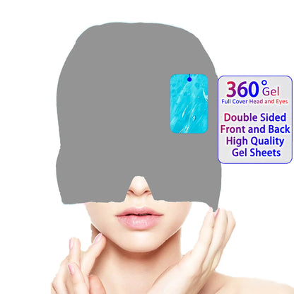 Migraine Relief Hat headache Gel Hot Cold Sleeping Eye Mask Therapy