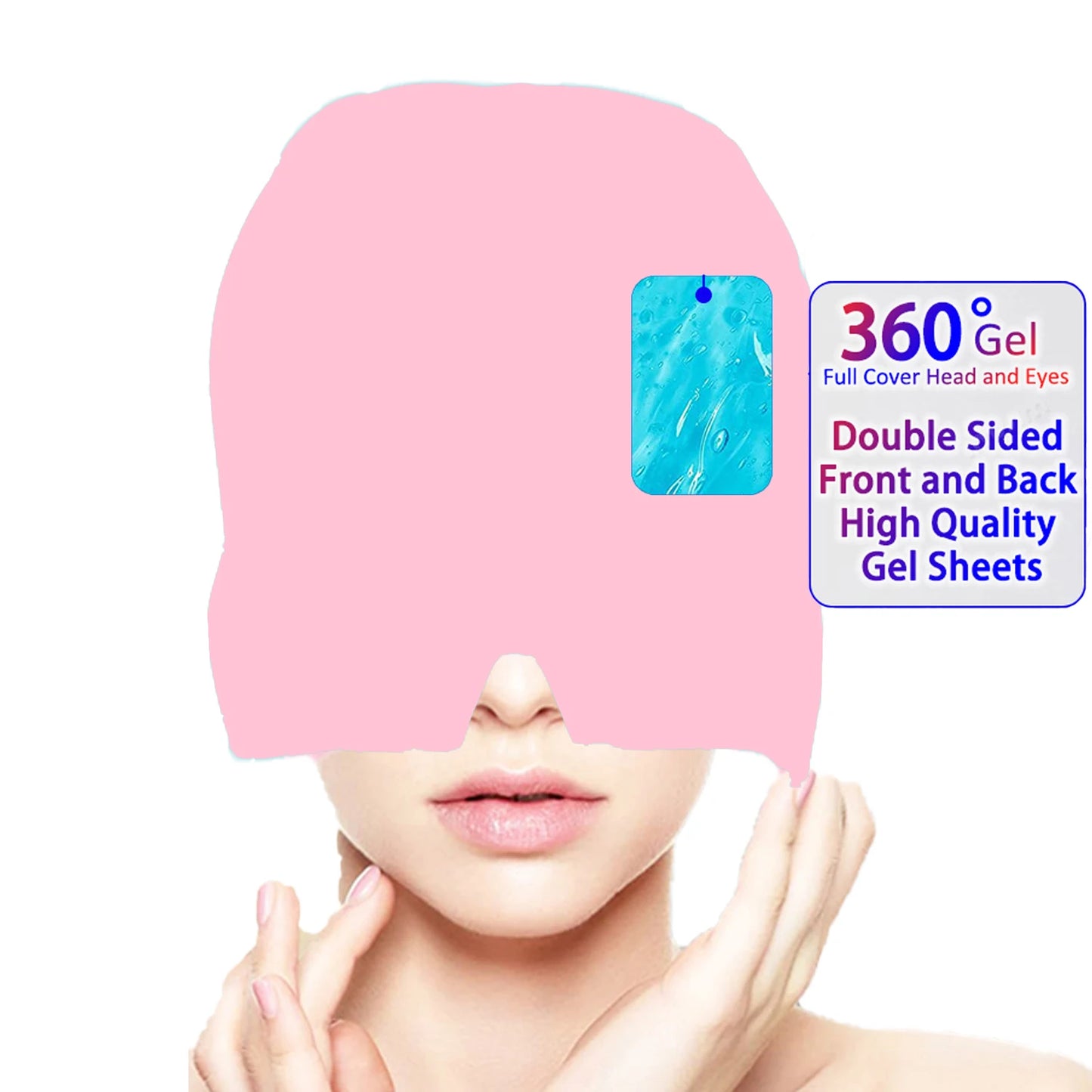 Migraine Relief Hat headache Gel Hot Cold Sleeping Eye Mask Therapy