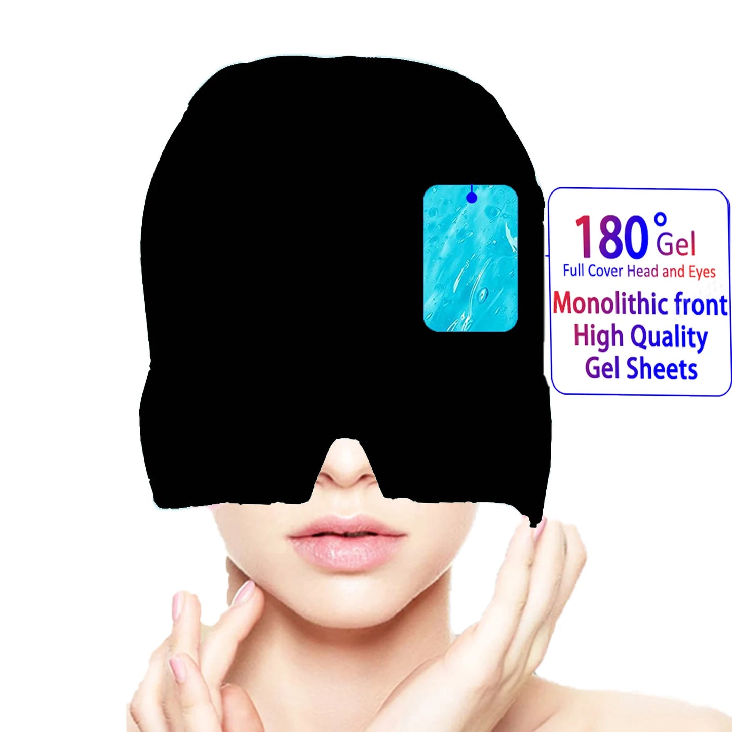 Migraine Relief Hat headache Gel Hot Cold Sleeping Eye Mask Therapy